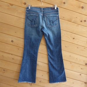 Citizen of Humanity #002 Ingrid Blue Low Rise Low Waist Flair Jeans 28 boot cut